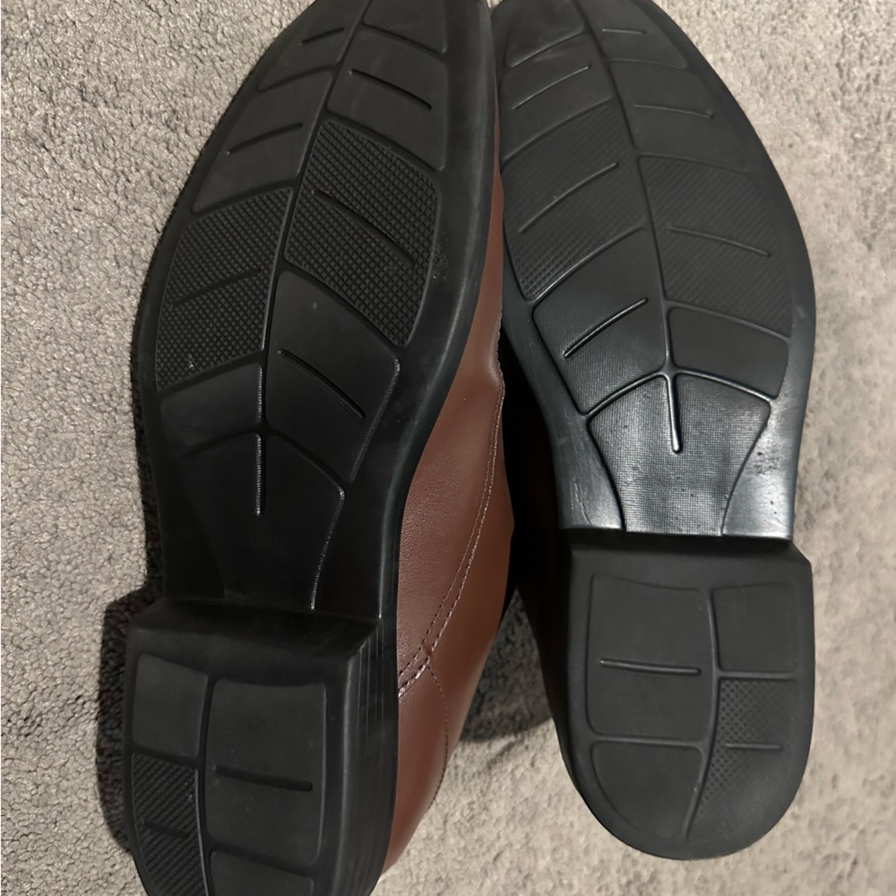 Bostonian Lites Kopper Max 26025887 Mens Brown Leather Apron Toe Oxford Size 10M - Picture 4 of 12
